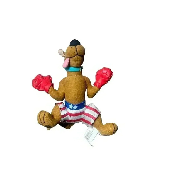 Scooby Doo Boxer Boxing Gloves American Flag Toy Network Plush 11.5" - Picture 6 of 9